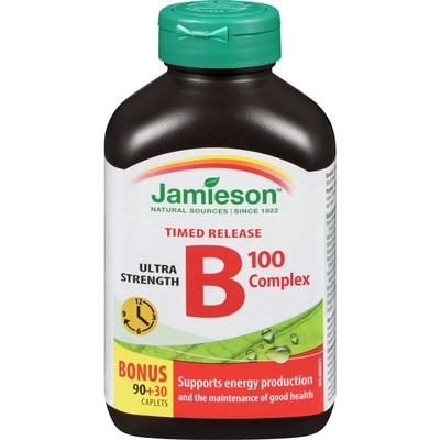 Jamieson B Complex Timed Release 100 mg 120 Count 120 ea, $0.21/1ea