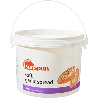 Sunspun Soft Garlic Spread 4 kg, $0.65/100g