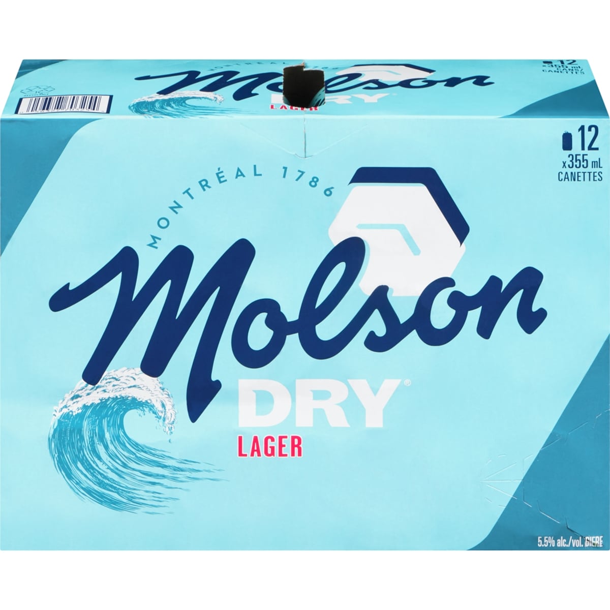 Molson Bière Dry (Pièce d’identité requise au moment du ramassage) 12x355.0 ml, 0,47 $/100ml