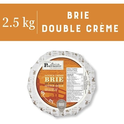 Alexis de Portneuf Fromage double crème Brie de Portneuf PV 43,90 $/1kg 19,92 $/1lb