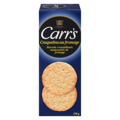 Carr’s Craquelins au fromage 150 g, 2,99 $/100g