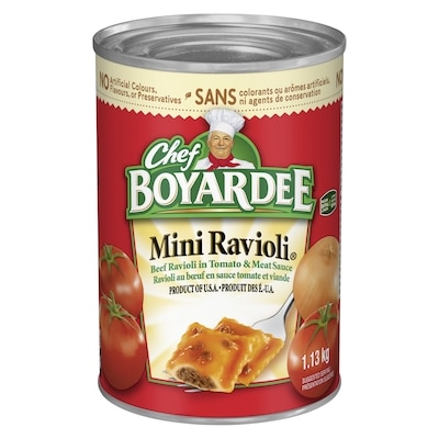 Chef Boyardee Mini Ravioli 1.13 kg, $0.44/100g
