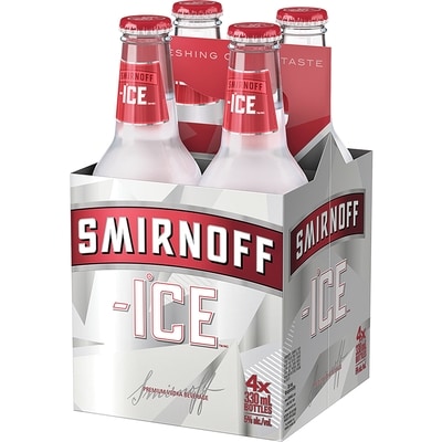 Smirnoff Ice Smirnoff Ice Bottles (Pièce d’identité requise au moment du ramassage) 4x330.0 ml, 1,06 $/100ml