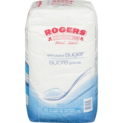 Rogers Sucre blanc granulé 10 kg, 0,16 $/100g