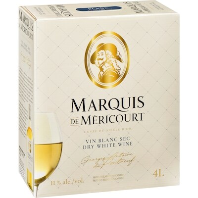 Marquis De Mericourt Dry White Wine (ID required at pick-up)