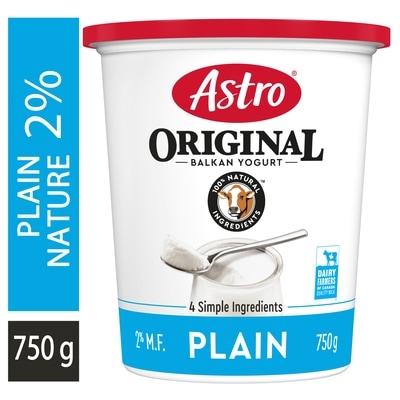 Astro Original balkan nature yogourt 2% 750 g, 0,71 $/100g