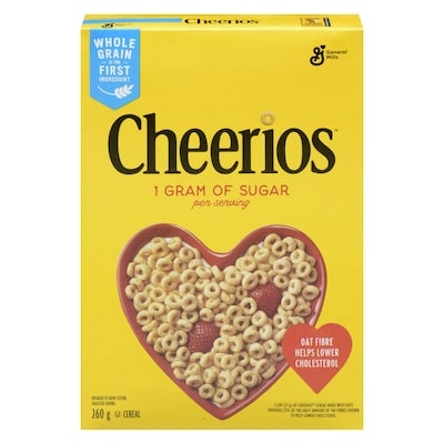 General Mills Cheerios Cereal, Small 260 g, $0.77/100g