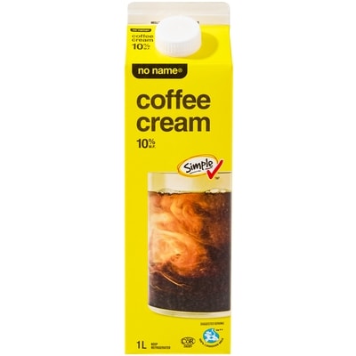 No Name 10% M.F. Coffee Cream 1 l, $0.54/100ml