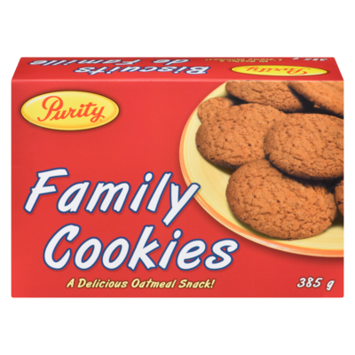 Purity Cookies, Family 400 g, $1.62/100g