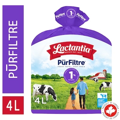 Purefilter Purfiltre. lait partiellement écrémé 1 % 4 l, 0,21 $/100ml