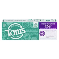 Tom's of Maine Whole CarevToothpaste 85 ml, $7.05/100ml