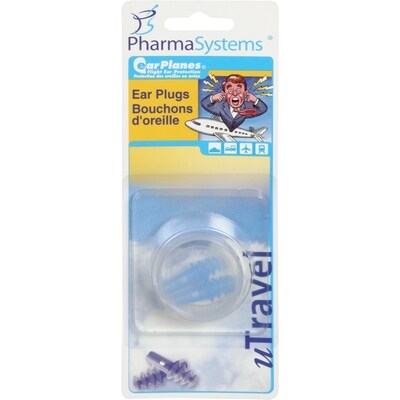 PharmaSystems Bouchons d’oreille de voyage uTravel 2 ea, 9,99 $/1ch