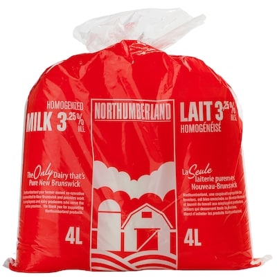 Northumberland Homogenized Milk 4 l, $0.22/100ml