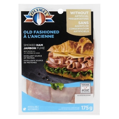 Olymel Old Fashioned Ham, Smoked 175 g, $40.00/1kg $4.00/100g