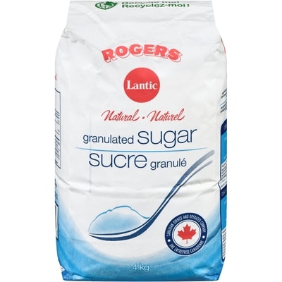 Rogers Granulated White Sugar 4 kg, $0.16/100g