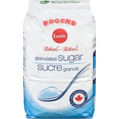 Rogers Sucre blanc granulé 4 kg, 0,16 $/100g