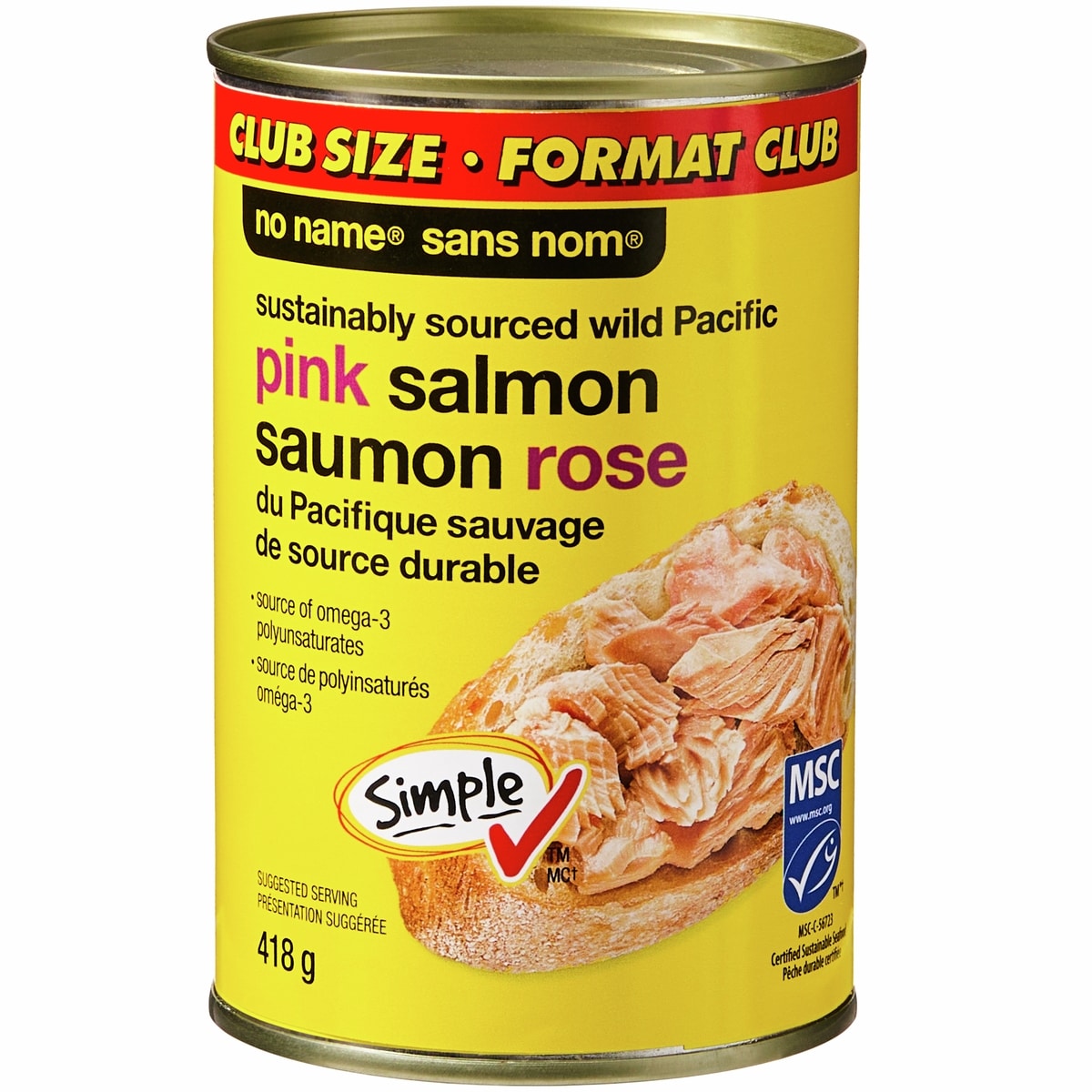No Name Wild Pacific Pink Salmon