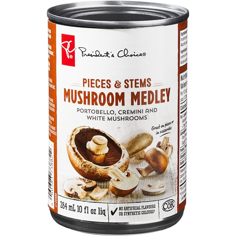 President's Choice Pieces & Stems Mushroom Medley - 284 ml