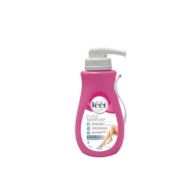 Veet Crème dépilatoire Pure pour peau sensible à l’aloe vera 400 ml, 4,10 $/100ml