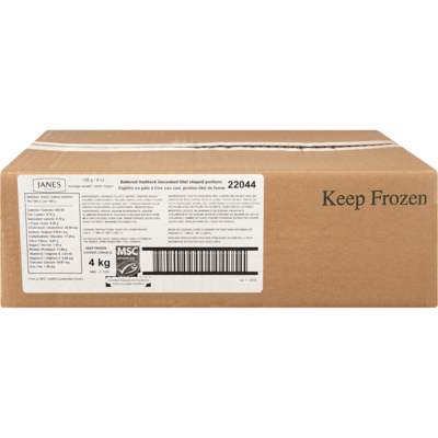 GFS Aiglefin, surgelé, en pâte à frire 113 g, 2,47 $/100g