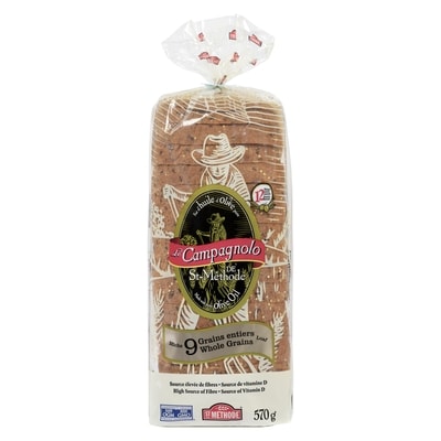 St Méthode Campagnolo Miche 9 Grains Entiers 570 g, 0,88 $/100g