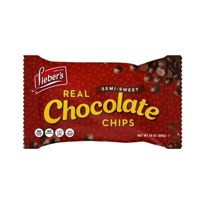 Liebers Chocolate Chips 255 g, $3.53/100g