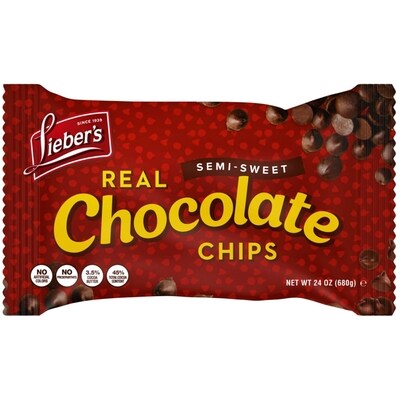 Lieber’s Pépites de chocolat 255 g, 4,70 $/100g