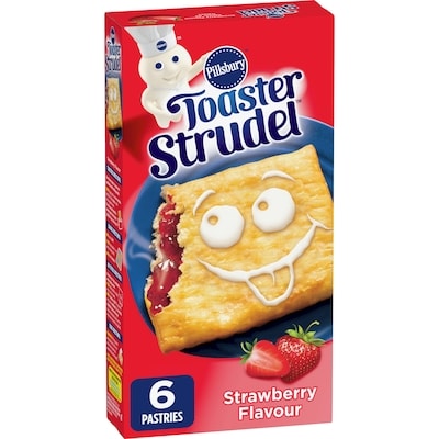 Pillsbury Toaster Strudel Pastries, Strawberry, Breakfast Snacks, 6 ct 326 g, $1.38/100g