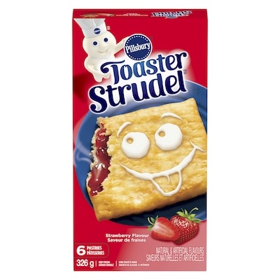 Toaster Strudel Pastries, Strawberry, Breakfast Snacks, 6 ct
