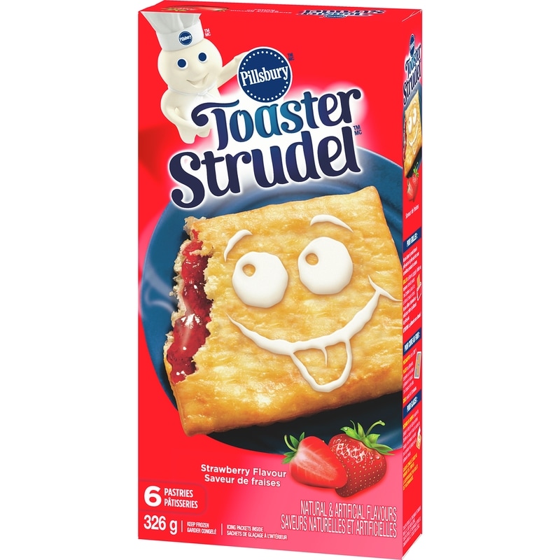 Toaster Strudel Pastries, Strawberry, Breakfast Snacks, 6 ct