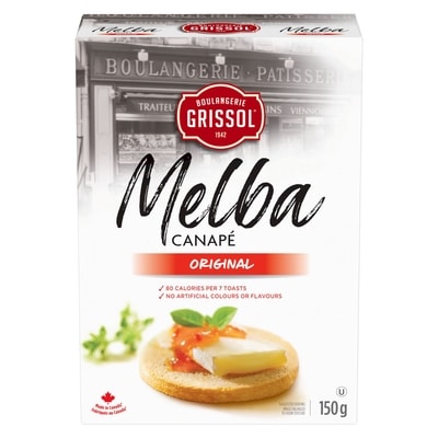 Grissol Boulangerie Grissol Melba Canapé Original 150 g, $2.66/100g