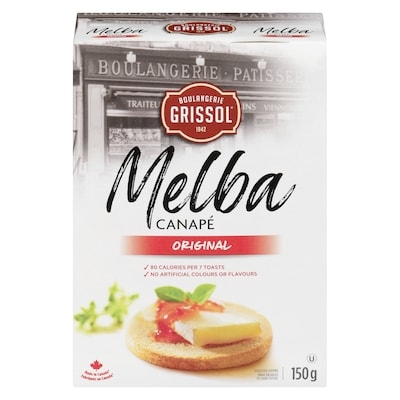 Grissol Melba Canapé Original 150 g, $1.67/100g