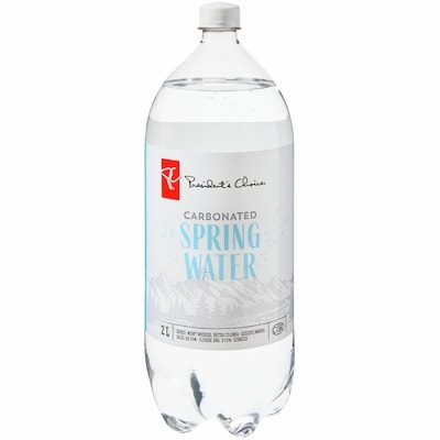 President's Choice Carbonated Spring Water 2 l, $0.11/100ml