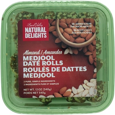 null Date Rolls, Almond 340 g, $1.28/100g