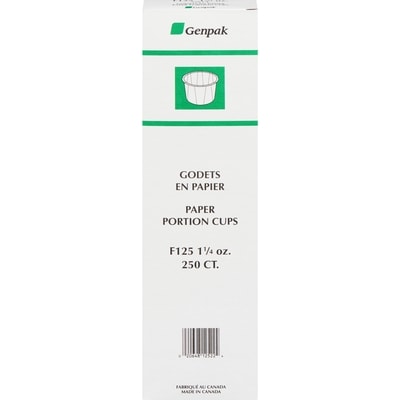 null F125 Godets En Papier 250x1.0 ea, 0,02 $/1ch