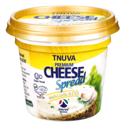 Tnuva Cream Cheese Spread, 30%m.f, Dill Garlic 225 g, $4.89/100g
