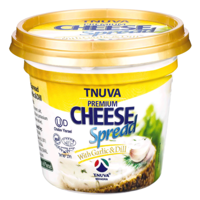 Tnuva Tartinade au fromage à la crème 30 %, ail et aneth 225 g, 5,77 $/100g