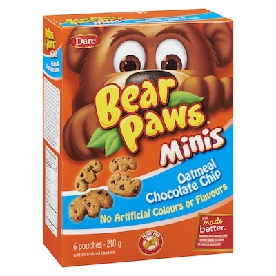 Bear Paws Minis Oatmeal Chocolate Chip Cookies