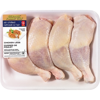 President's Choice Air Chilled Chicken Legs, Club Pack $11.00/1kg $4.99/1lb