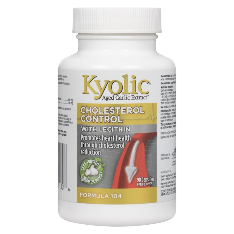 Aged Garlic Extract, Cholesterol Formula 104 