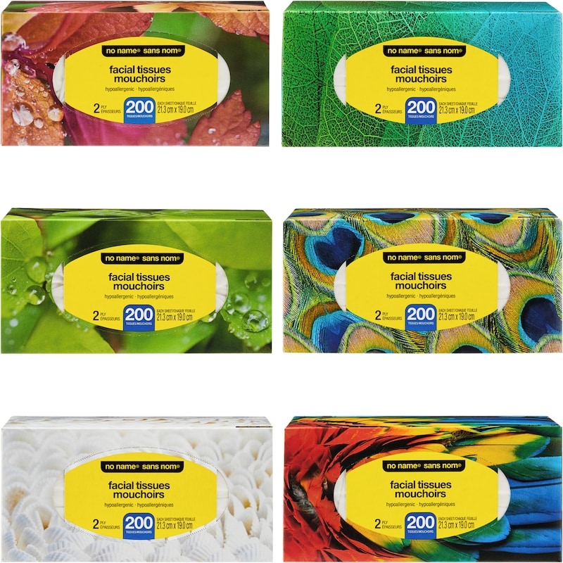 Facial Tissues 2 Ply 6 Boxes, 200 Sheets