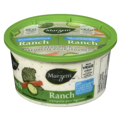 Marzetti Trempette ranch légère pour légumes 340 g, 1,91 $/100g