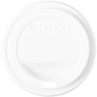 Solo Traveler Lid, White     100 ea, $0.04/1ea