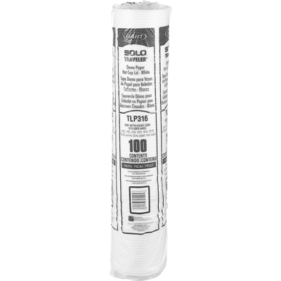Couvercle pour verre à emporter Solo blanc