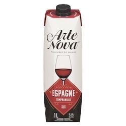 Arte Nova Vin Rouge Espagnol Tempranillo (Pièce d’identité requise au moment du ramassage) 1 l, 1,15 $/100ml