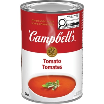 Campbell’s Soupe condensée aux tomates 284 ml, 0,81 $/100ml