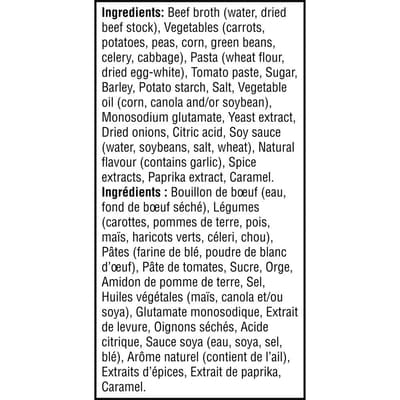 Condensed Soup Vegetable
