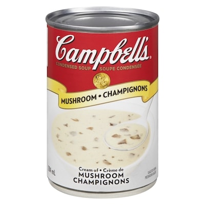 Campbell's Cream of Mushroom Condensed Soup 284 ml, $0.88/100ml
