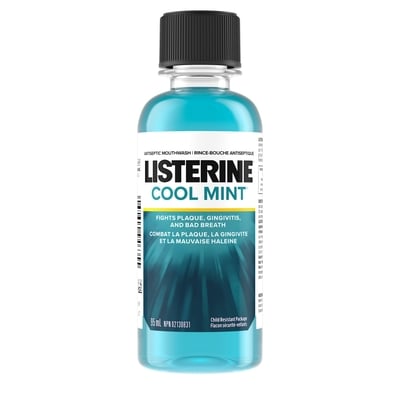 Listerine COOL MINT, Rince-bouche antiseptique 95 ml, 3,46 $/100ml