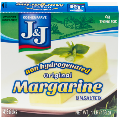 J & J Margarine bâtonnets casher 454 g, 0,99 $/100g